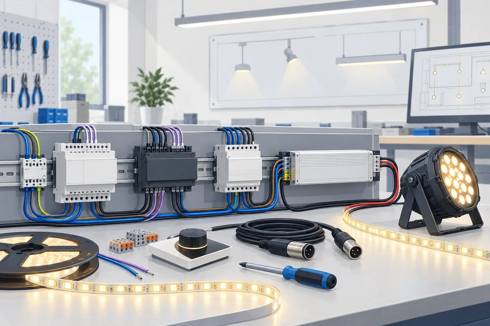 Illustration zum Thema Lichtsteuerung und Lichtmanagement
