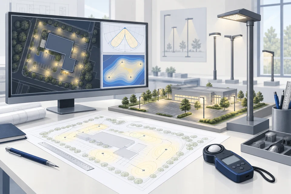 Illustration: Lichtberechnung und energieeffiziente Konzepte