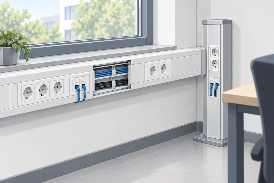 Illustration zum Thema Elektroinstallation