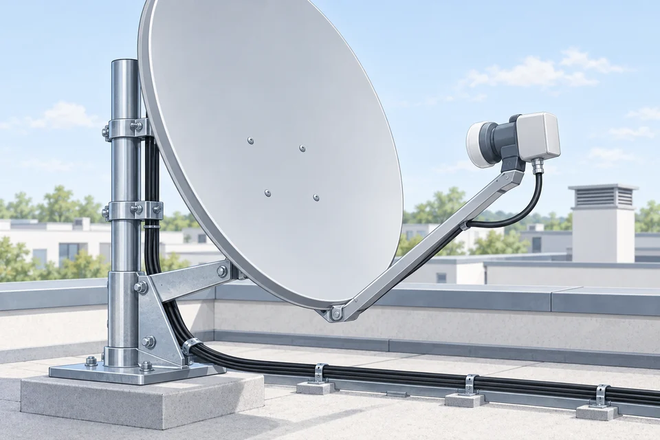 Illustration: Satellitenanlagen