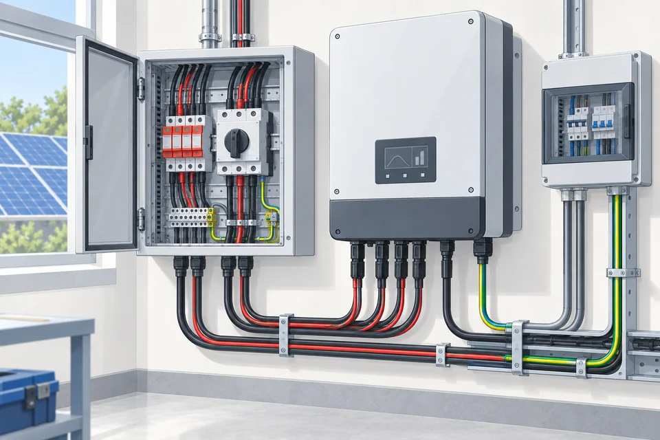 Illustration: Elektrische Einbindung und Schutztechnik