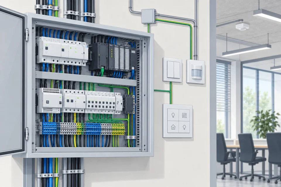 Illustration: EIB/KNX und SPS-Steuerungen