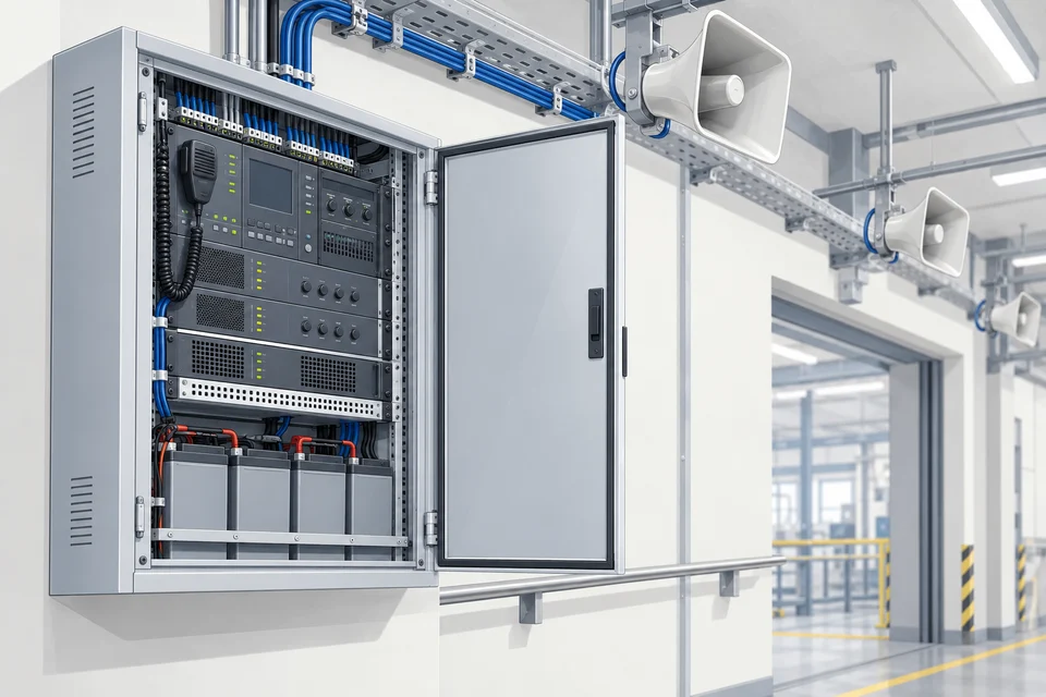 Illustration zum Thema Elektroakustische Notfallwarnsysteme