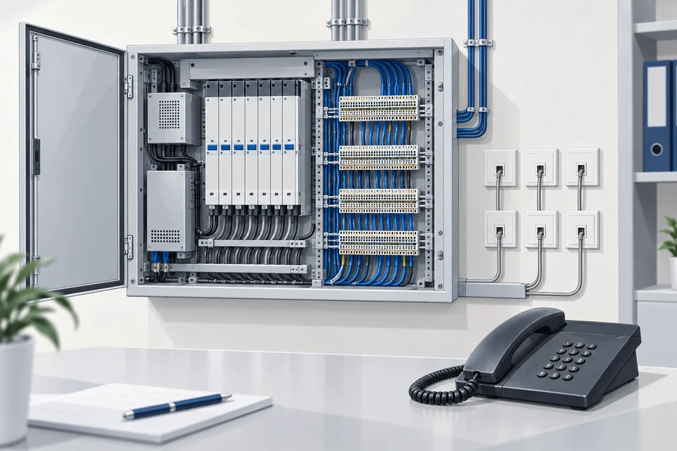 Illustration: Analoge Telefontechnik im Bestand