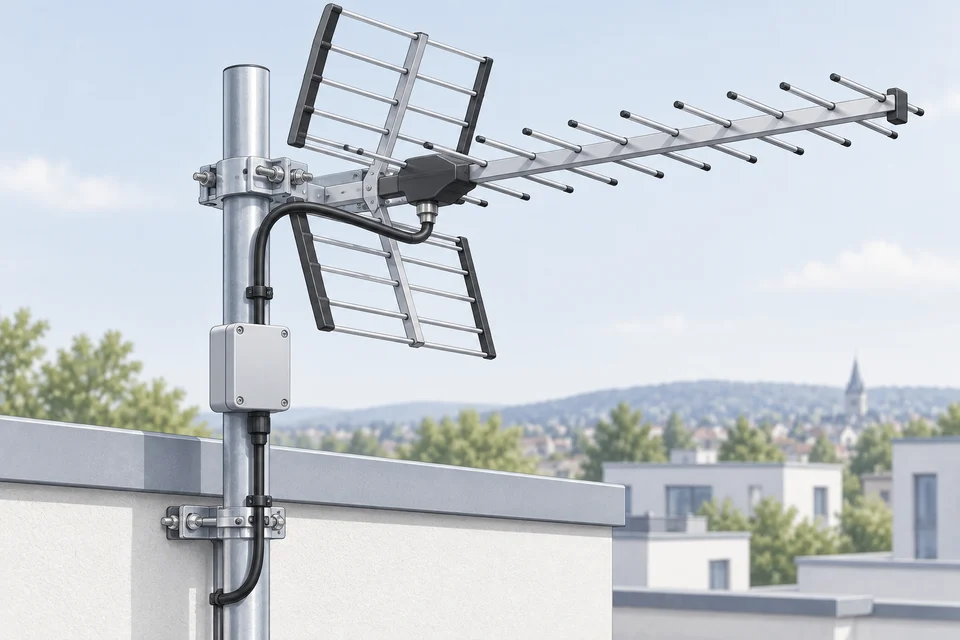 Illustration: Terrestrischer Empfang (DVB-T/T2)