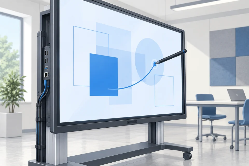 Illustration: Interaktive Plasma und LCD-Displays