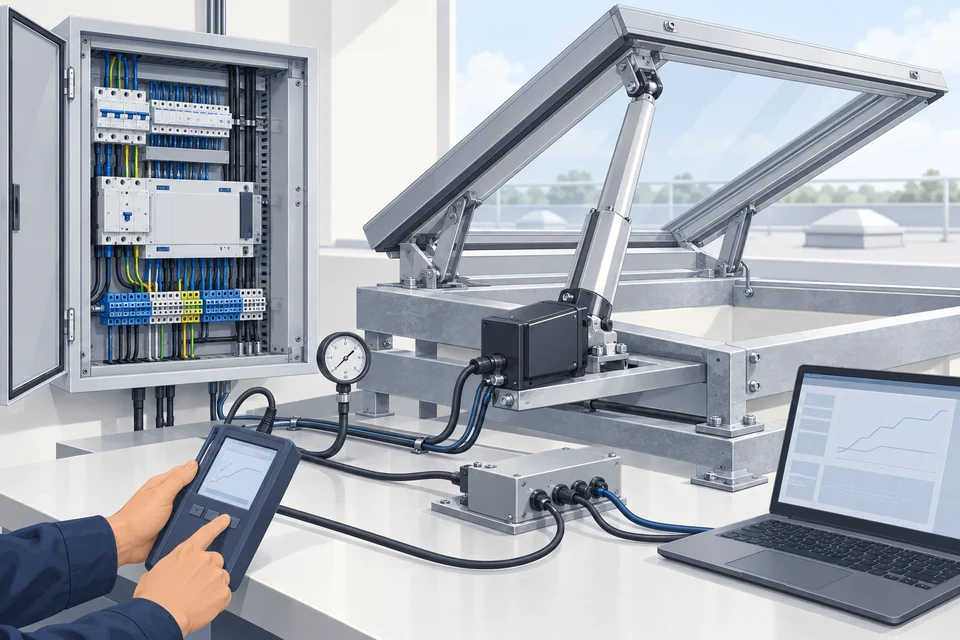 Illustration: Auf das Gebäude abgestimmte RWA-Systeme und Komponenten