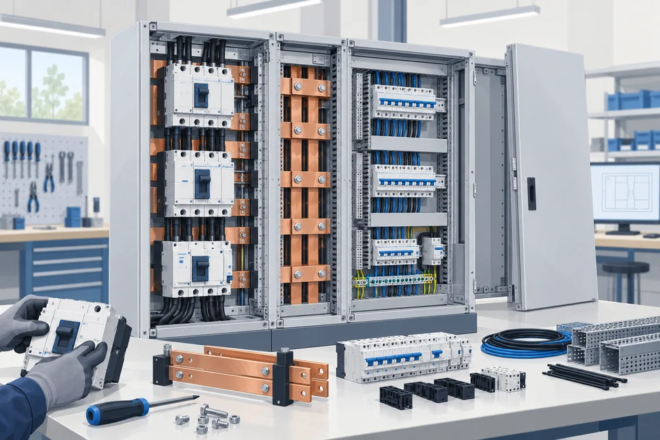 Illustration: Bau von Niederspannungs-Schaltanlagen bis 630 Ampere