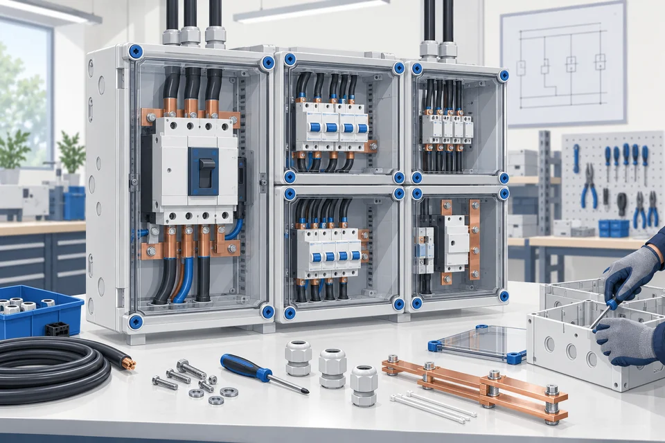 Illustration: Bau von Isolierstoff-Schaltanlagen bis 630 Ampere